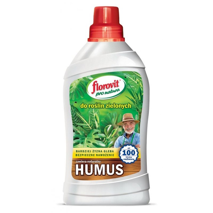 Florovit természetes műtrágya zöld növények számára, 1kg, humusz alapú formula, könnyen használható
