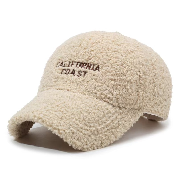 Caciula dama, baseball cap, brodat, khaki, 56-60cm, 8x11cm