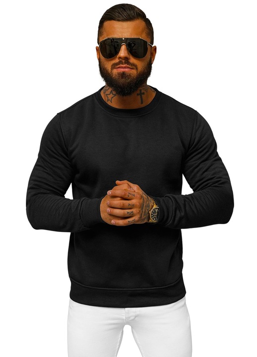 Мъжки суитшърт OZONEE JS/2001-10Z, Черен