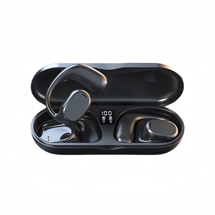 Black Glue Melody vezeték nélküli fejhallgató, Bluetooth 5.3, HiFi hangzás, fekete, fülbe helyezhető