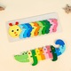 Set 4 Puzzle-uri din Lemn pentru Copii, Yulinland®, din lemn, Numere pentru copii mici, Puzzle-uri cu animale, Jucarie distractiva, Educationale, pentru Bebelusi, Multicolor