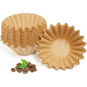 Filtre de cafea pentru 1-2 cani, 50 bucati, hartie nebleachata, pentru aparat de cafea mic