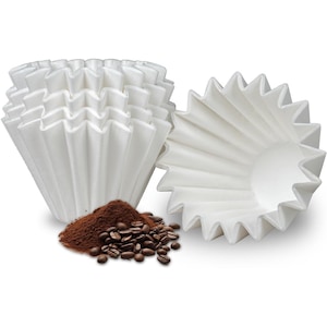Filtre de cafea 1-2 cani, 100 bucati, hartie neclorurata, pentru aparate mici de cafea