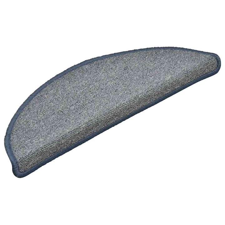 VidaXL 30 db világosszürke és kék lépcsőszőnyeg 56x17x3 cm 3365748