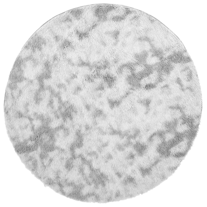 Шаги килим с дълъг косъм vidaXL, NAVARRA, светлосив, 100x100 см, 0.39 Kg