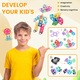 Magnetic Tiles 3D, Wulnar, Jucarie Educativa Montessori, Set de Constructie, Elemente Magnetice, Variante de Asamblare, 118 Piese, Material Premium, Non Toxic, Stimuleaza Creativitatea, Gandirea, Logica, Multicolor, 3 Ani +