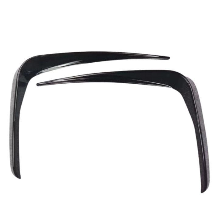 Set 2 Extensii Prelungiri Bara Fata M BMW G20 G21 2018-2022, Lip Bara Fata Splitere, Negru Lucios