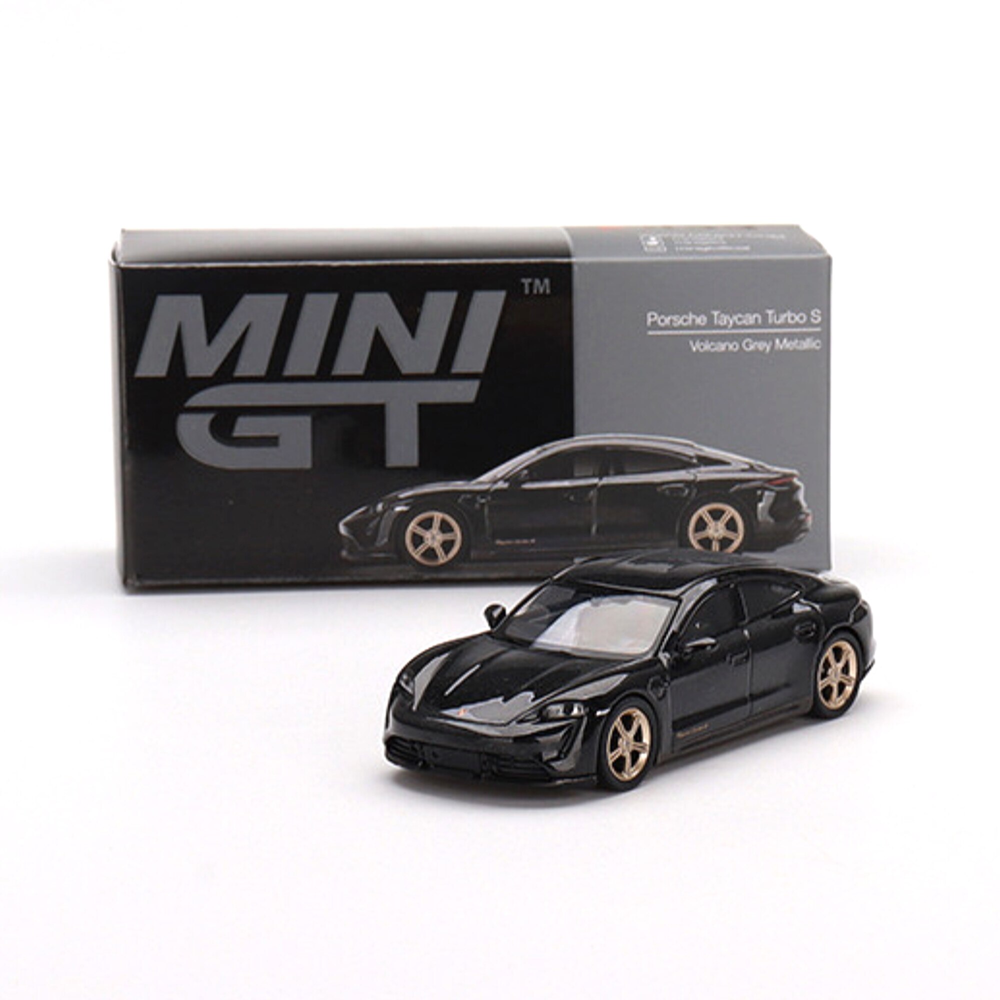Macheta auto Porsche Taycan Turbo S Vulcano Grey Metallic, 1:64