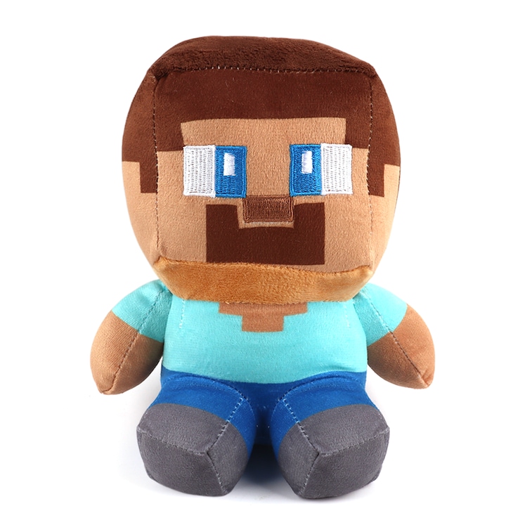 Jucarie de plus Minecraft, papusa de plus Minecraft pentru baieti, Jucarie de plus pentru copii, personaj de plus Minecraft, moale, potrivita pentru copii si adulti, jucarii pentru copii, Multicolor