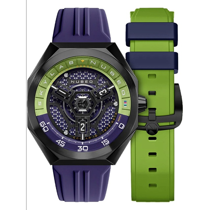 Ceas barbatesc Nubeo NB-6083-0B, Automatic, 48mm, 10ATM