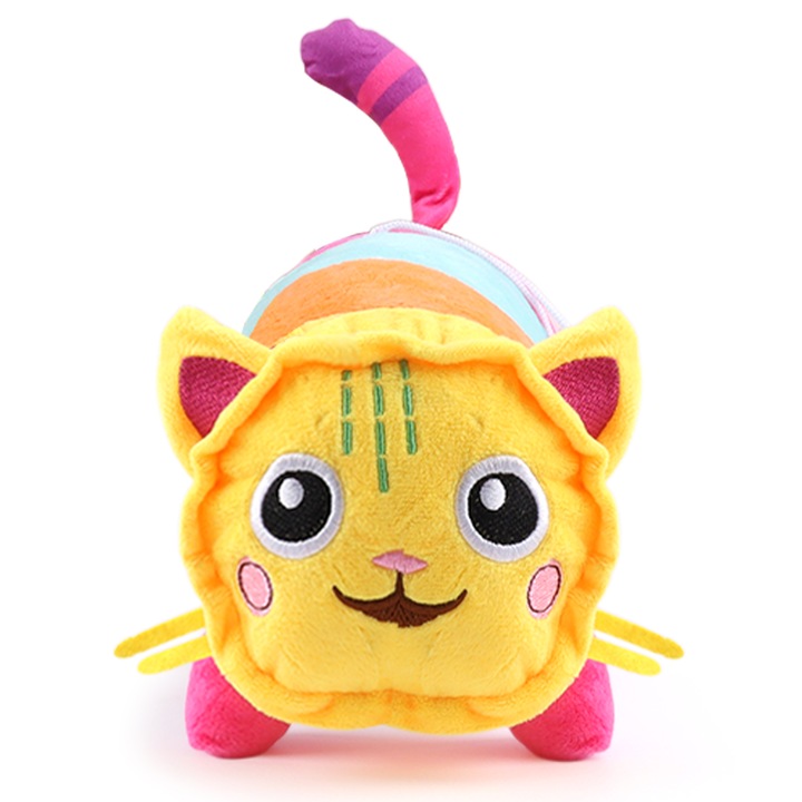 Jucarie de plus Gabby's DollHouse, moale, figurina de plus Gabby Pillow Cat, Jucarie de plus pentru copii, papusa de plus Gabbys DollHouse Pisica, potrivita pentru copii si adulti, jucarii pentru copii