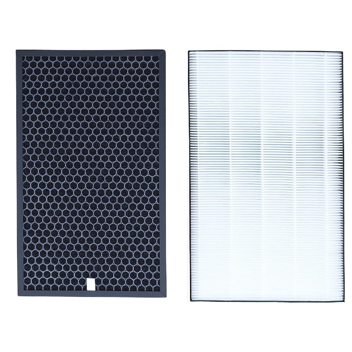 2 db szűrőkészlet, HEPA szén, PAA-home, kompatibilis a Sharp KC-D40E-W KC-D50 KC-E50 KC-F50 KC-D40E tisztítóval