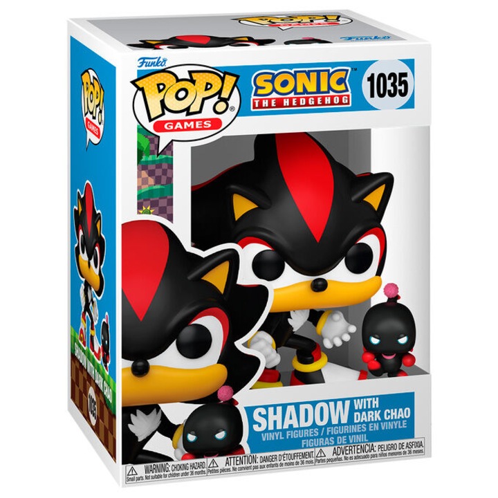 Фигурка POP Sonic The Hedgehog Shadow с Dark Chao 10 см
