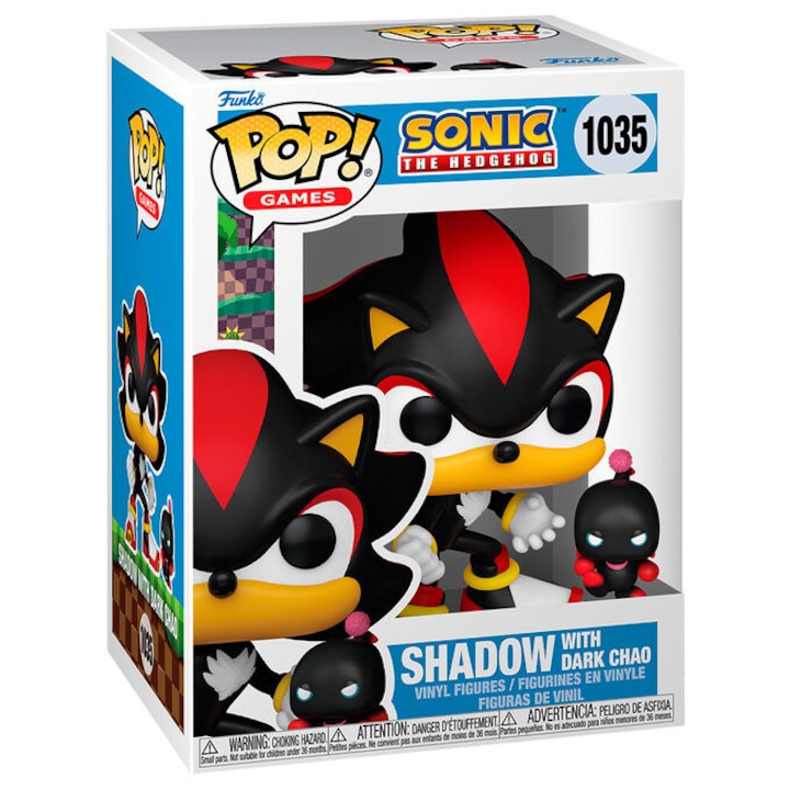 Фигурка POP Sonic The Hedgehog Shadow с Dark Chao 10 см