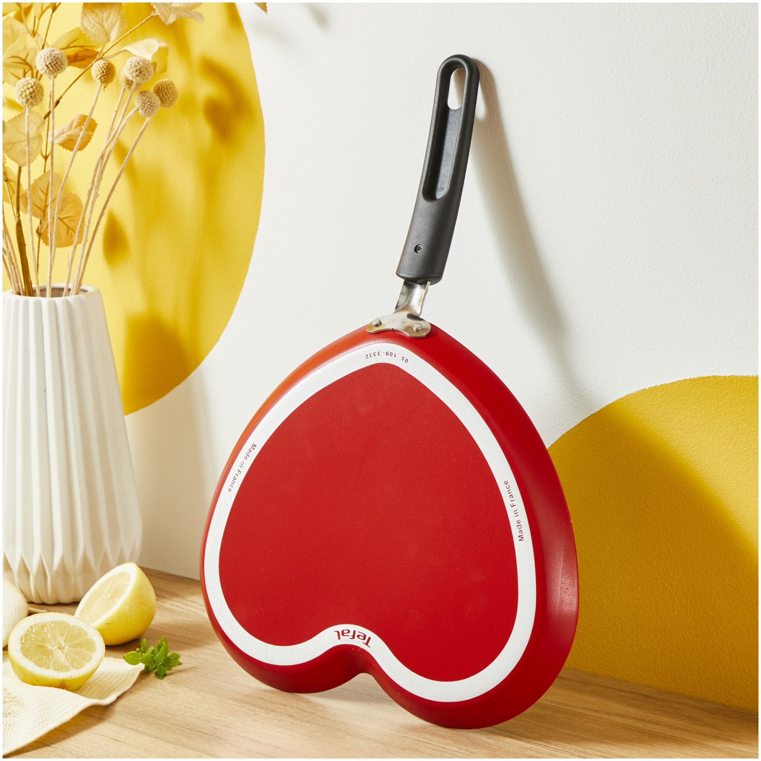 Tigaie de clatite in forma de inima Tefal Pancake Day, aluminiu