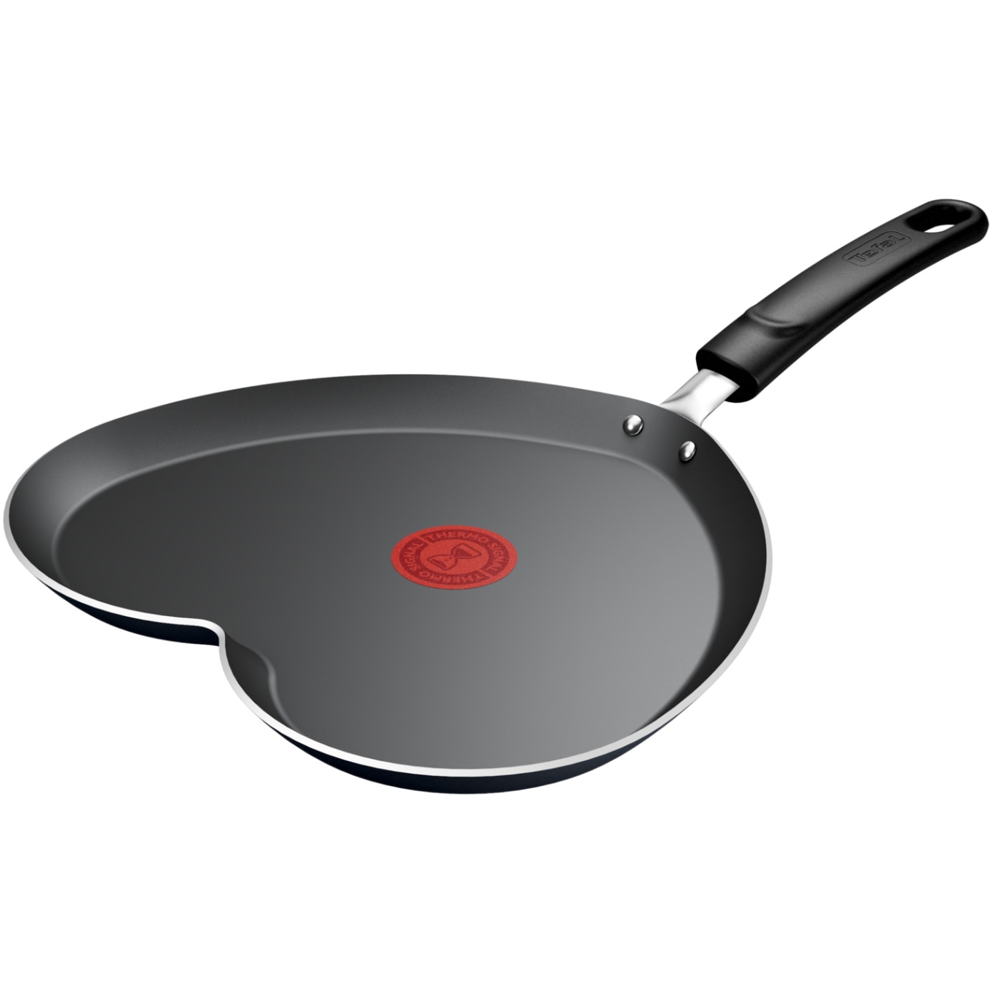 Tigaie de clatite in forma de inima Tefal Pancake Day, aluminiu