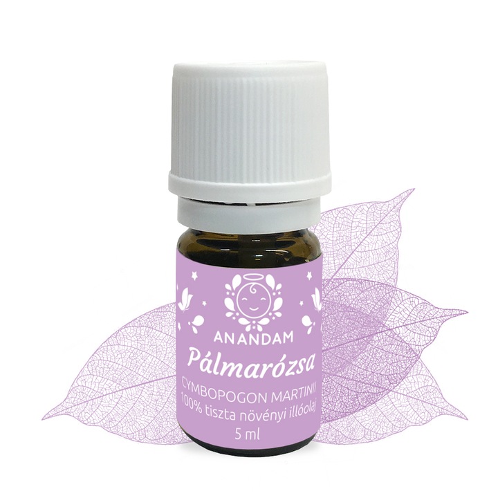 Anandam Bio Pálmarózsa illóolaj - Cymbopogon martinii 5 ml