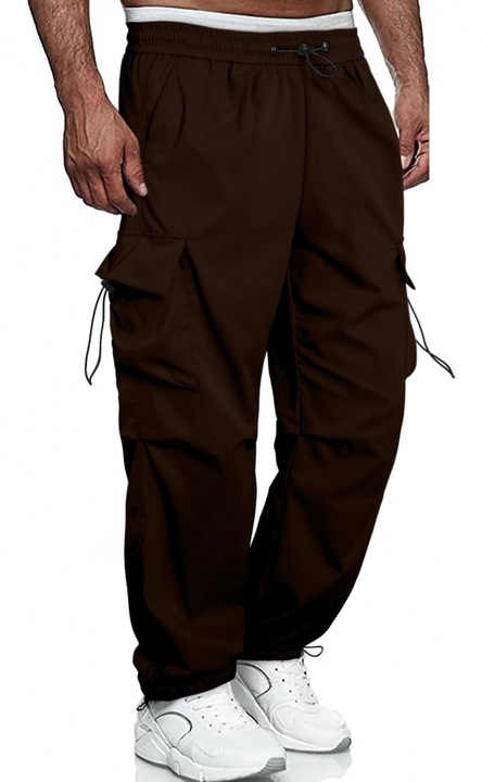 Pantaloni largi, sport, cu buzunare, pentru barbati MARO, Maro