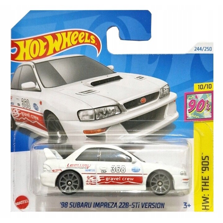 Masinuta metalica Hot Wheels, '98 Subaru Impreza 22B-STi Version