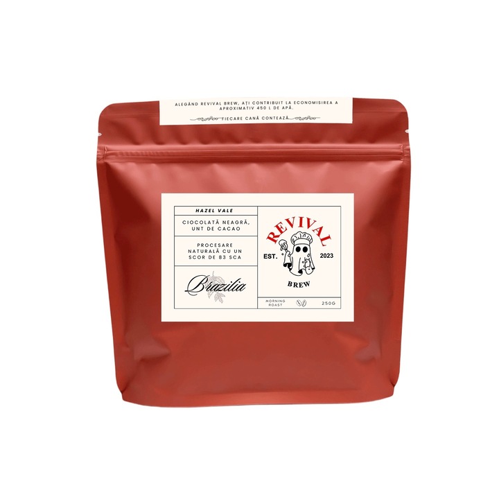Revival Brew- Hazel Vale Különleges Kávé - Cafea de Specialitate, Gourmet Kávé, Cafea Proaspat Prajita, Cafea de Origine, Boabe de Cafea cu Arome Intense de Alune Prajite, Ciocolata Neagra si Caramel Dulce, Cafea Bogata si Catifelata 1kg g