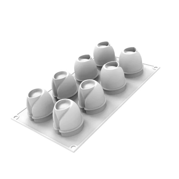 Forma din silicon Taki, 8 cavitati, 50x70h mm