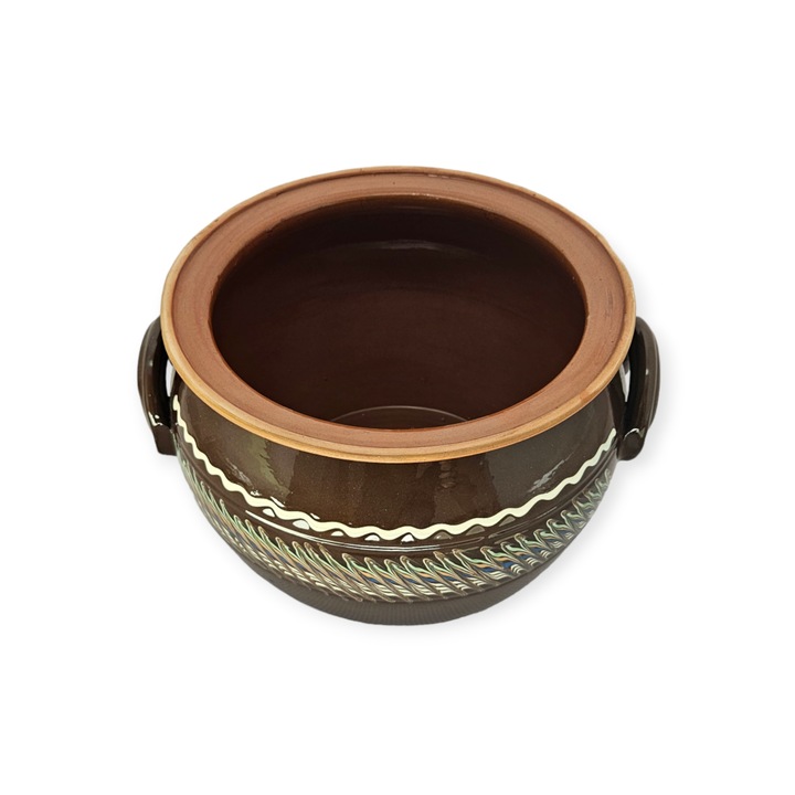 Sütőedény - 6 literes fűszeres modell fekete saramala edény kenyérpirítóval