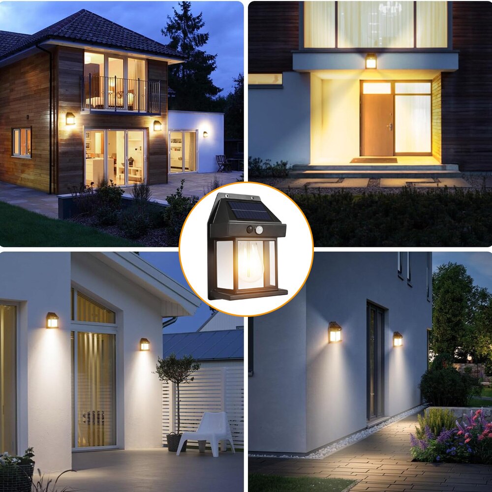 Lampa Solara, Tressino, Set 4 Lampi Solare exterior