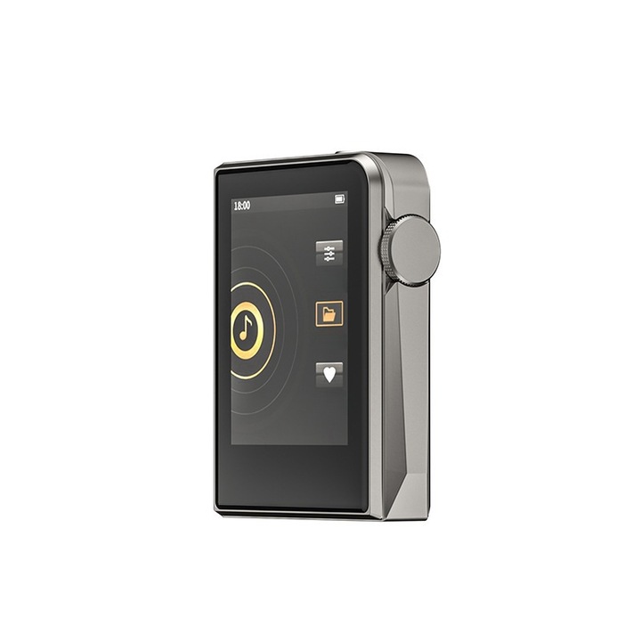 MP3 lejátszó, 64 GB, 380Mah, USB port, TF kártya, 2 hüvelykes érintőképernyő, HIFI hangminőség, kompakt és hordozható, ezüstszürke
