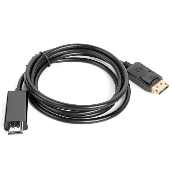 Cablu DisplayPort tata la HDMI tata pentru LCD, PC , LAPTOP, AV, 3 metri, Negru, AXT-BBL3574