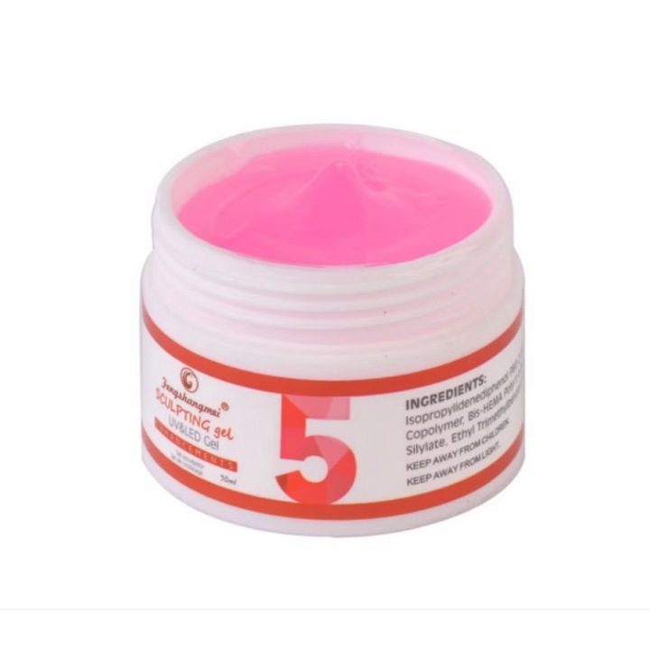 Gel UV pentru constructii unghii, roz, Sclupting Gel FSM, 15 g, nr 05, Rose Pink