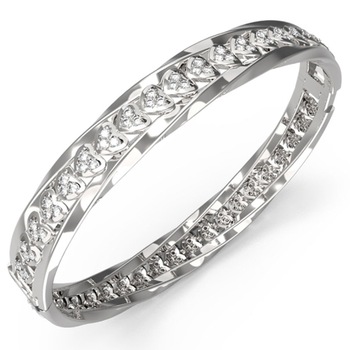 Bratara Guess Mon Amor fixa cu cristale JUBB04601JWRH-L, Argintiu Bratara Guess Mon Amor fixa cu cristale JUBB04601JWRH-L, Argintiu