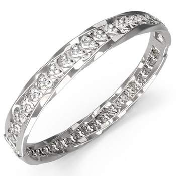 Bratara Guess Mon Amor fixa cu cristale JUBB04601JWRH-S, Argintiu Bratara Guess Mon Amor fixa cu cristale JUBB04601JWRH-S, Argintiu