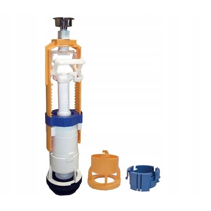 Robinet flotor 3/6 universal, OLI FAST START/STOP, Actionare mecanica, Pentru rezervor WC ceramica, Multicolor