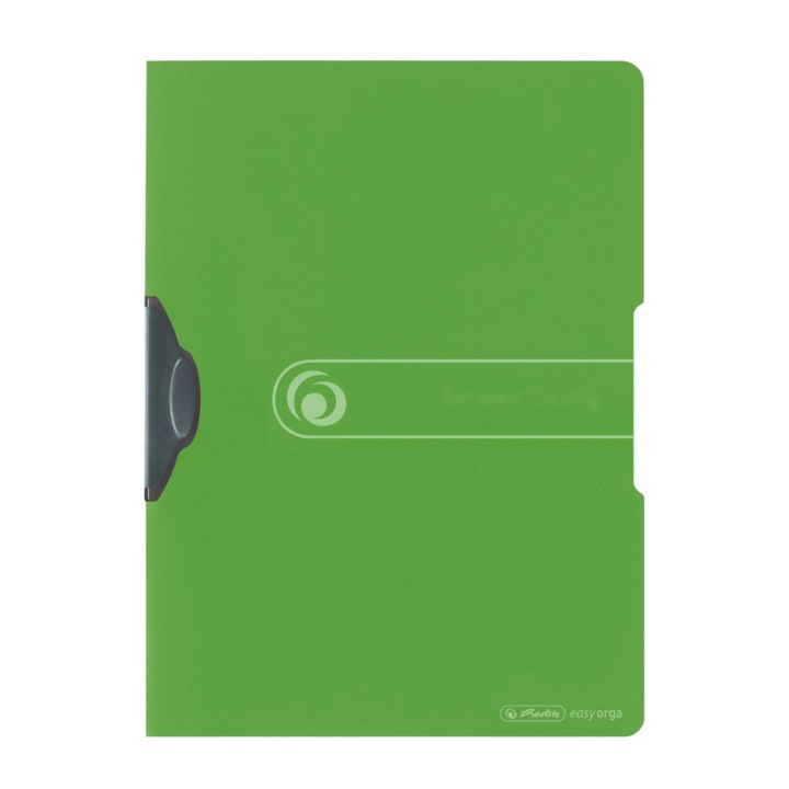Dosar cu clips PP A4 transparent Herlitz - verde