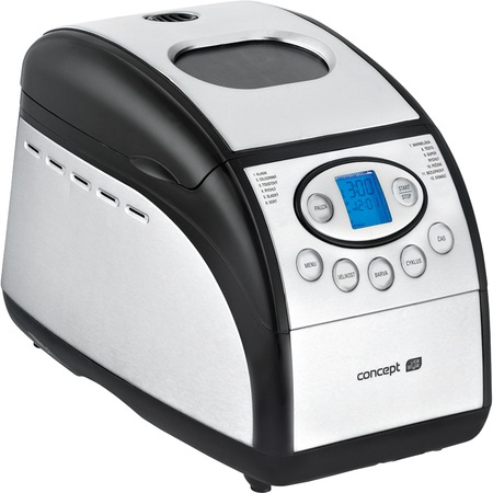Masina de paine Concept PC5060, 800W, 1300 g, 12 programe, forme de baghete, Inox
