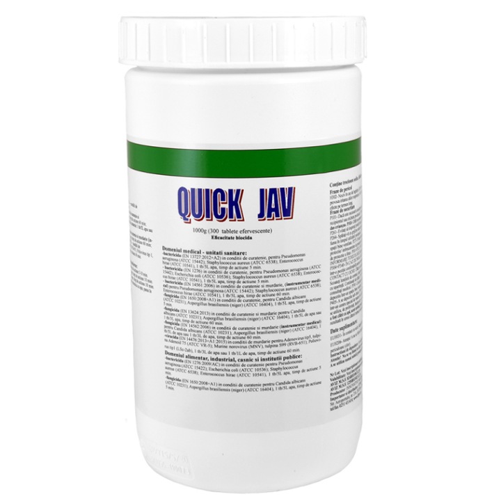 Tablete efervescente, clorigene Quick Jav clorigene - 1kg - 30414