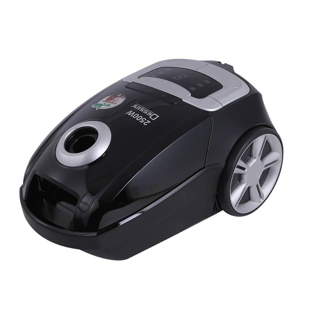 Aspirator Selani Italy 2500W cu filtru de aer HEPA si LED Display, super Silentios 7.5M raza de lucru, 6 nivele de Filtrare aer, Negru
