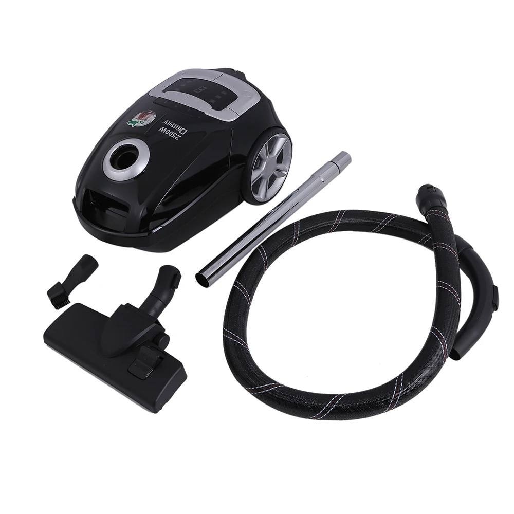 Aspirator Selani Italy 2500W cu filtru de aer HEPA si LED Display, super Silentios 7.5M raza de lucru, 6 nivele de Filtrare aer, Negru