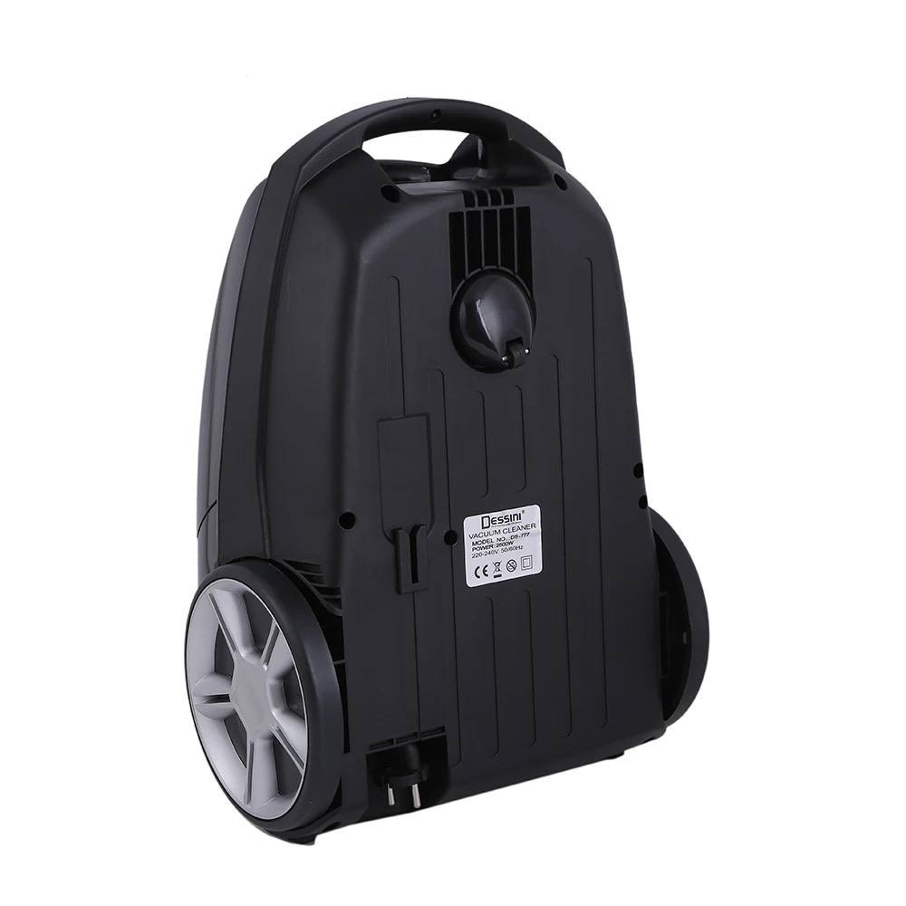 Aspirator Selani Italy 2500W cu filtru de aer HEPA si LED Display, super Silentios 7.5M raza de lucru, 6 nivele de Filtrare aer, Negru