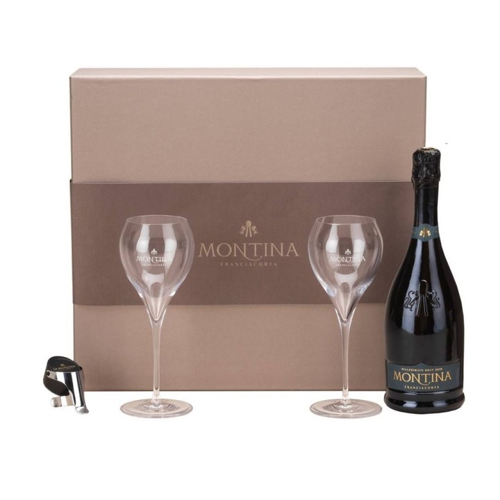 Pachet Cadou La Montina You&Me, Punga Personalizata, 12%, 0.75L
