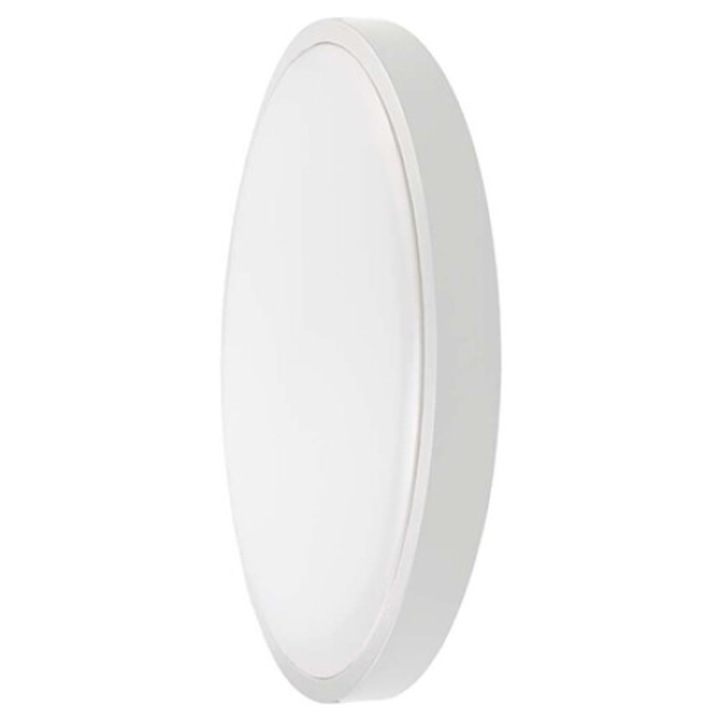 Plafoniera led 24w IP44 6500k alb rece - alb