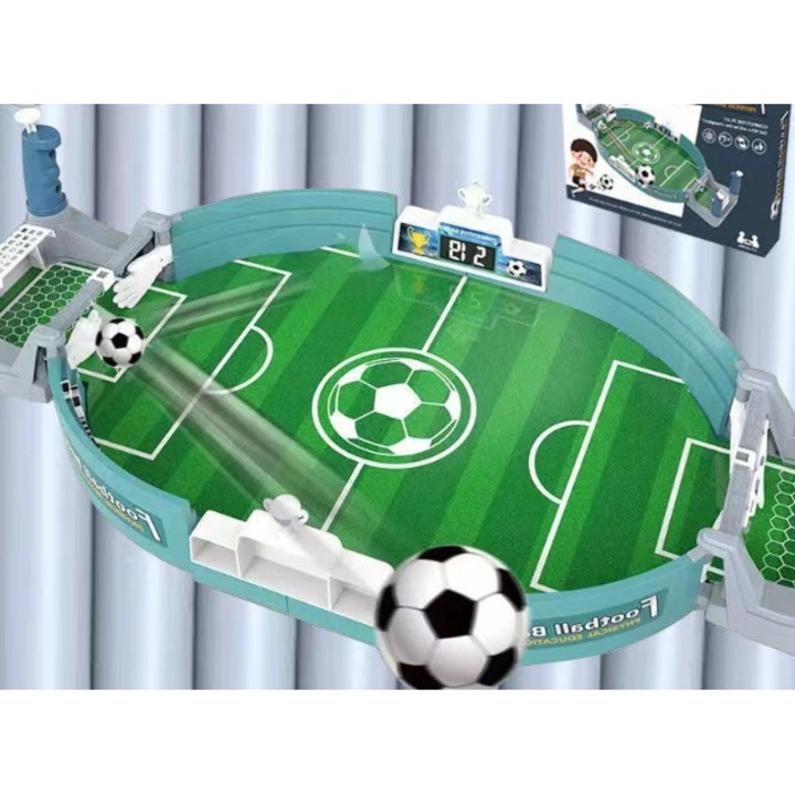 Mini fotbal de masa, foosball, 2 mingi, Potrivit pentru 2 copii/adulti, stadion