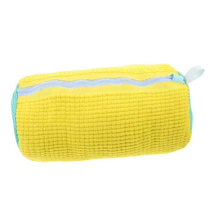 Táska cipőmosáshoz a gépben, biztonságosan zárható, újrafelhasználható, BEEVME®, 39x19 cm, sárga