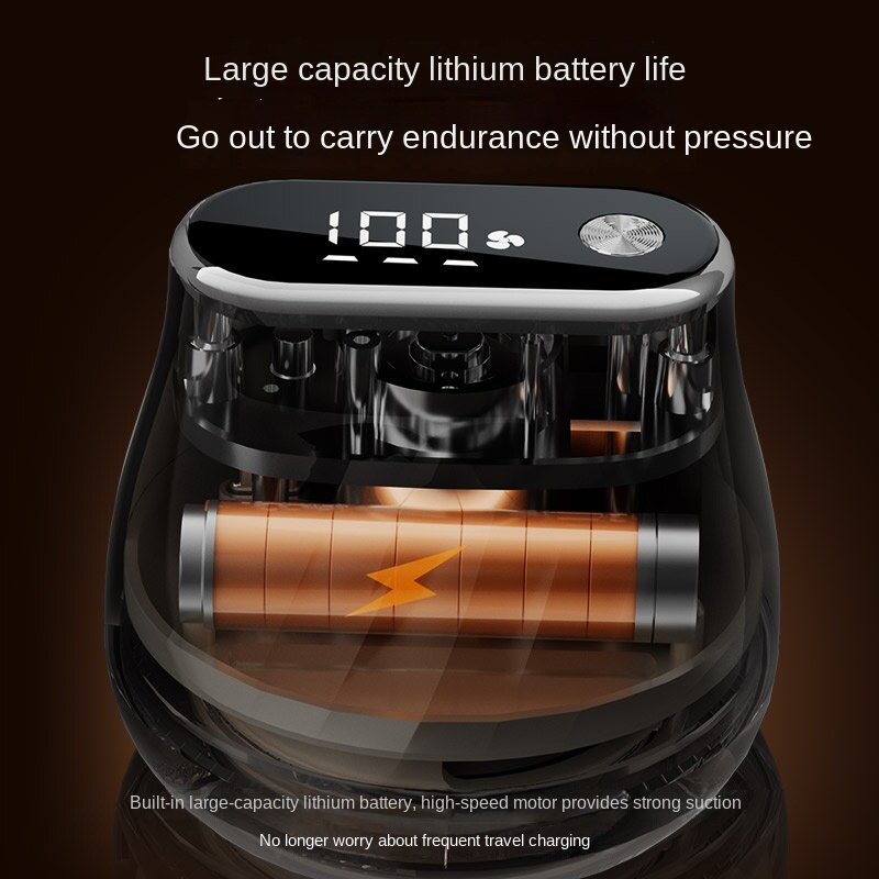 Aparat de scame Lingo, portabil, capacitate 130ml, LED, USB, bej/negru, pentru casa si calatorii