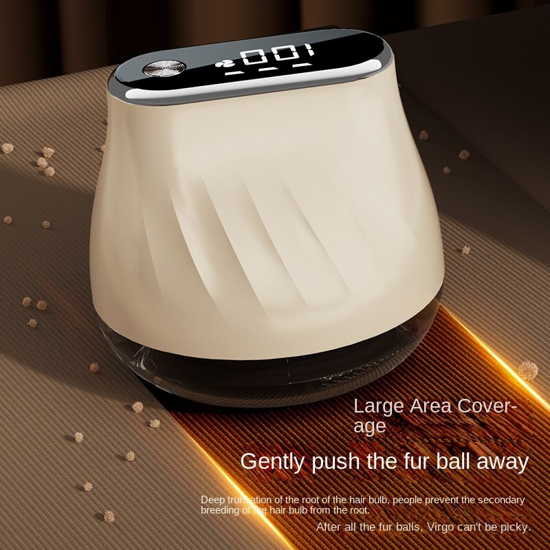 Aparat de scame Lingo, portabil, capacitate 130ml, LED, USB, bej/negru, pentru casa si calatorii