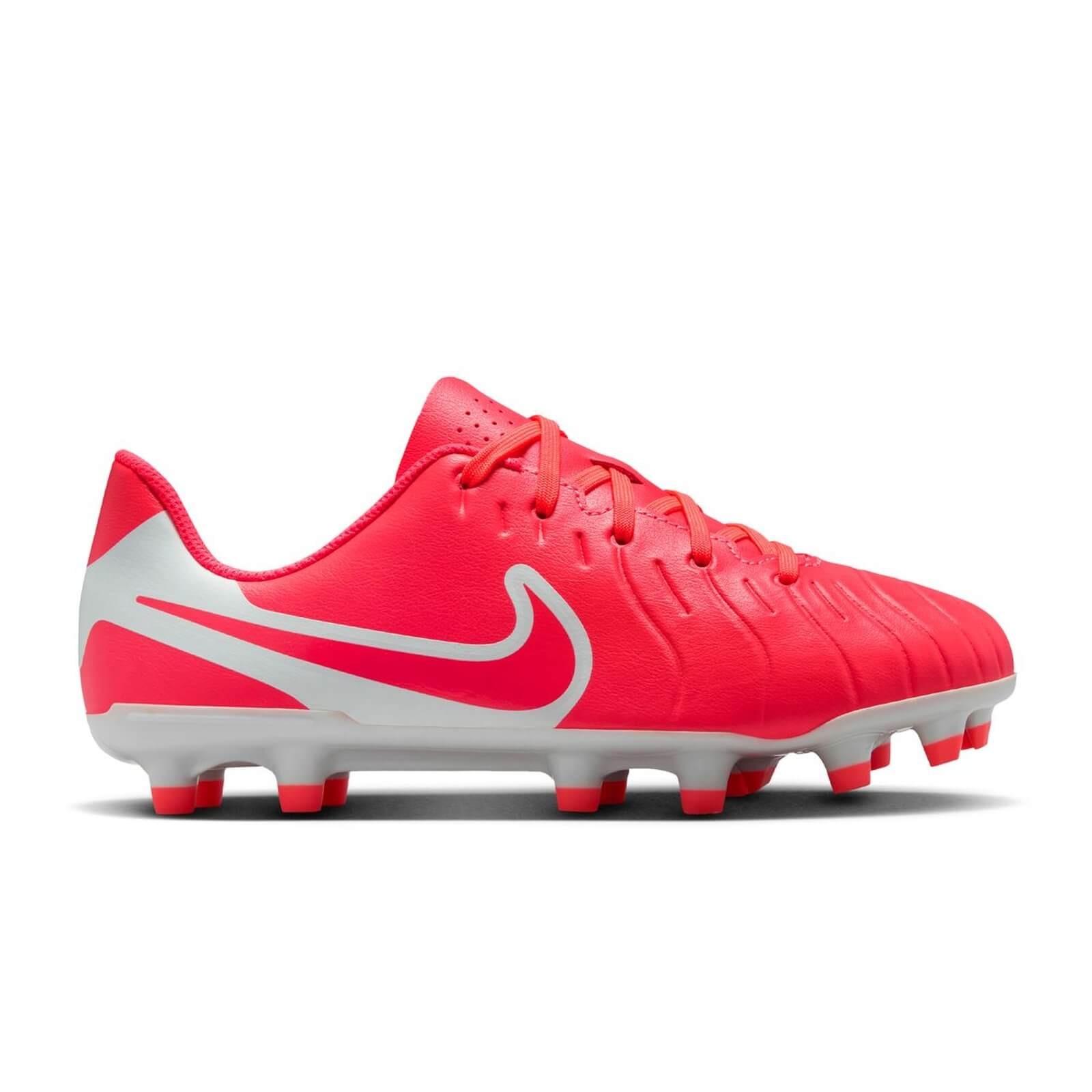 Ghete fotbal Nike Tiempo Legend VI FG pentru copii, Red/Silver, 34