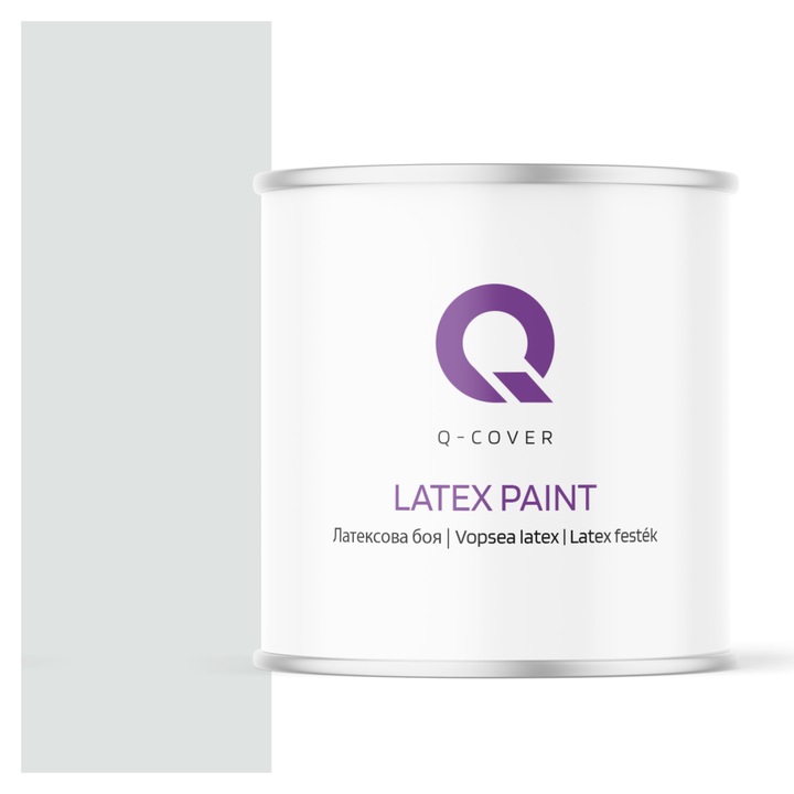 Латексова боя, Q-Cover, Бяла с нюанс каки H1675, Мат, 2L