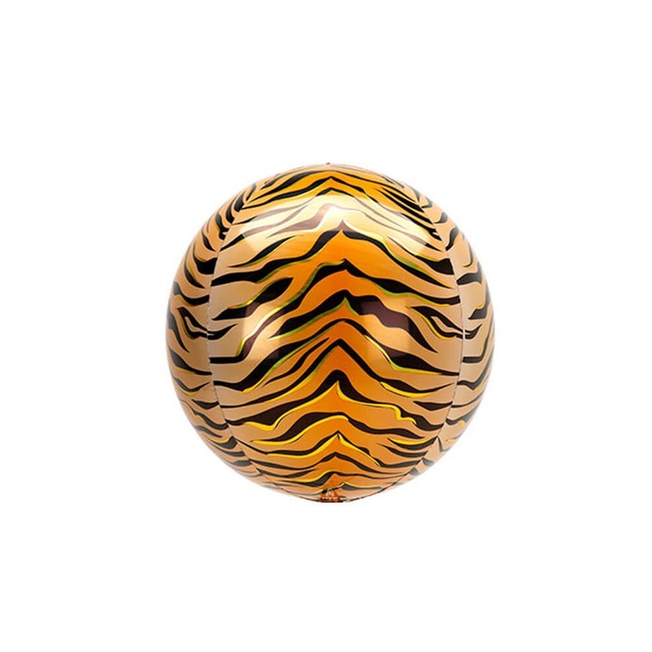 Balon folie animal print tigru, 50 cm, DOMI PARTY&GIFTS