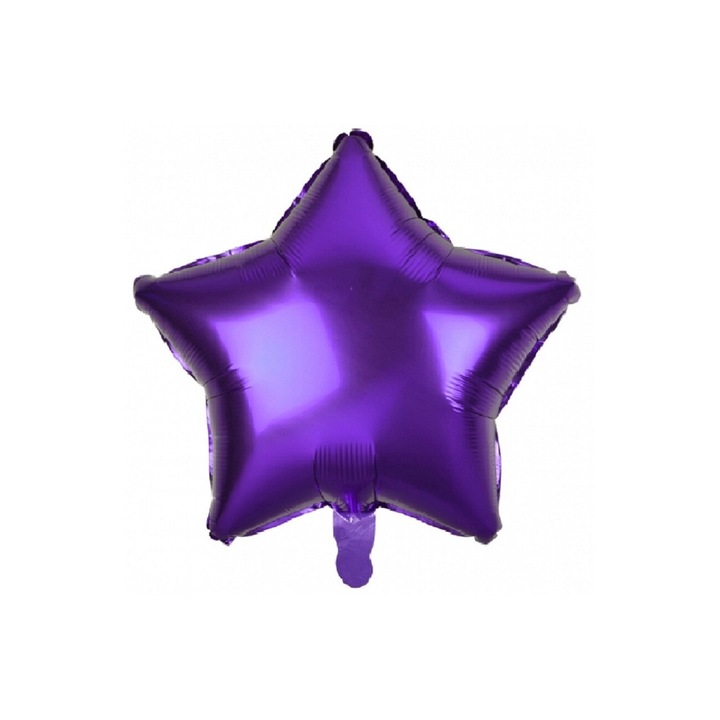Фолиев балон, звезда, лилав, 45 см, DOMI PARTY&GIFTS