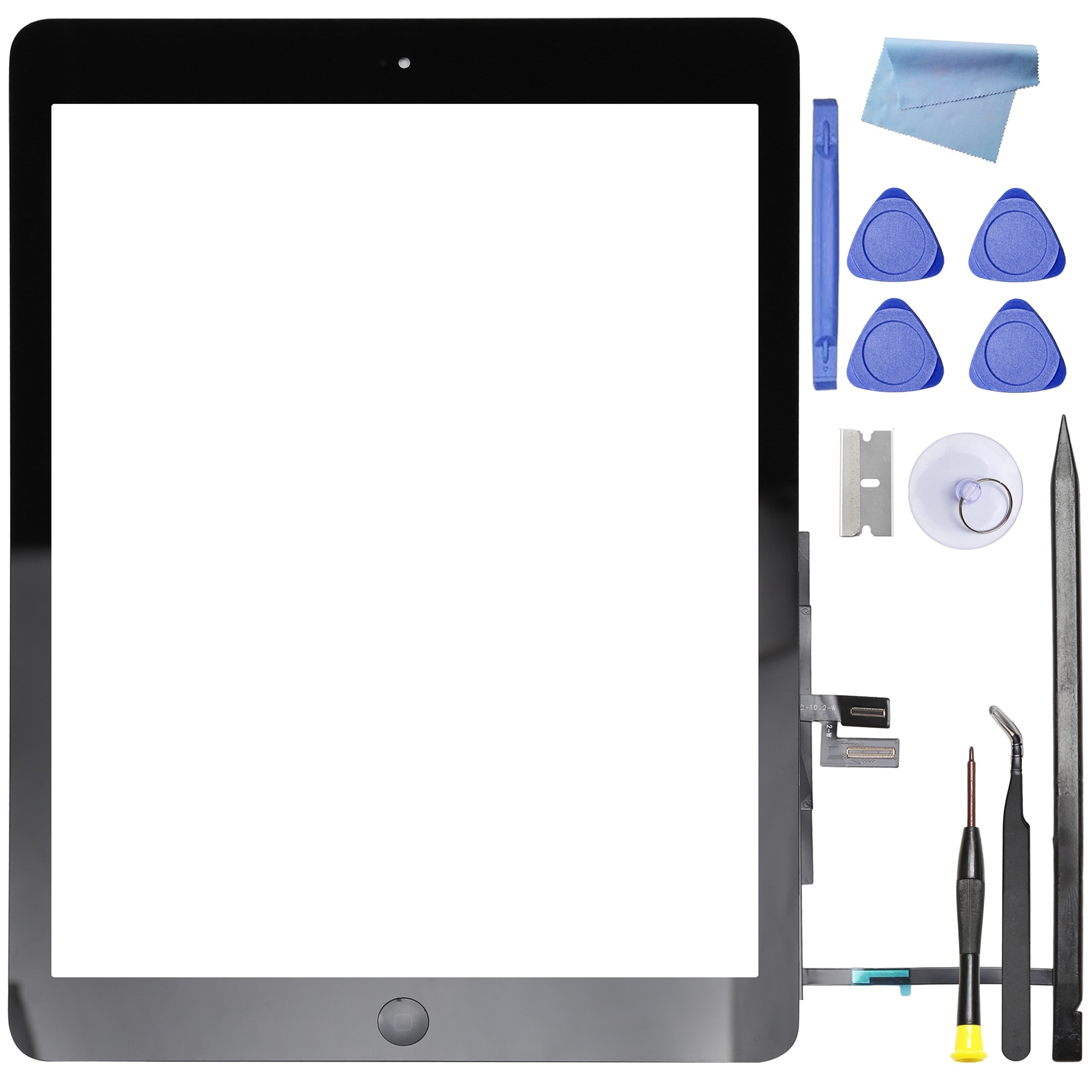 iPad本体 YUURINOA Kit de inlocuire ecran pentru iPad 6th Gen, 9.7 inch, cu buton